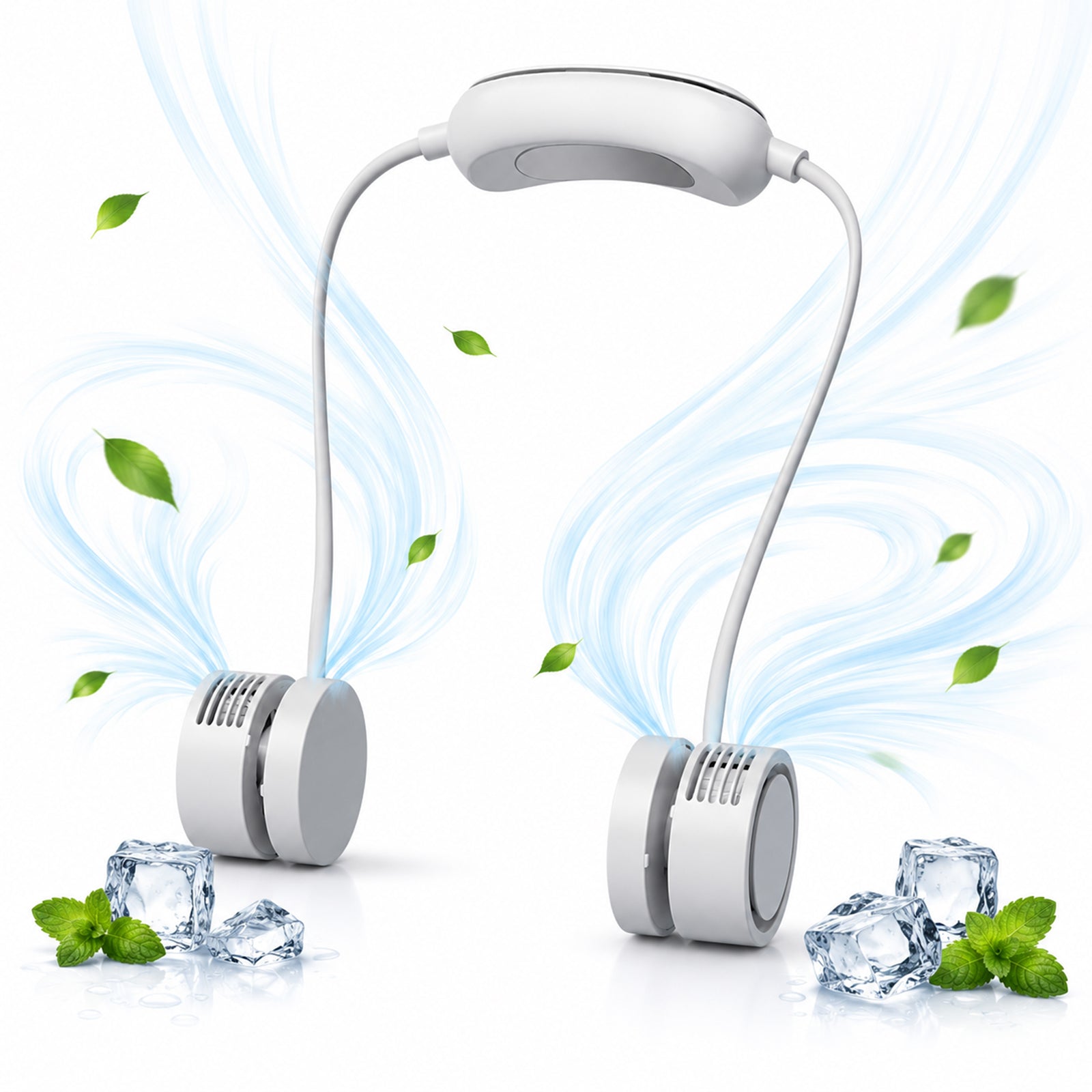 TECPHILE – DQ207Pro Portable Neck Fan with Cooling Mode Hands-Free Bladeless Fan