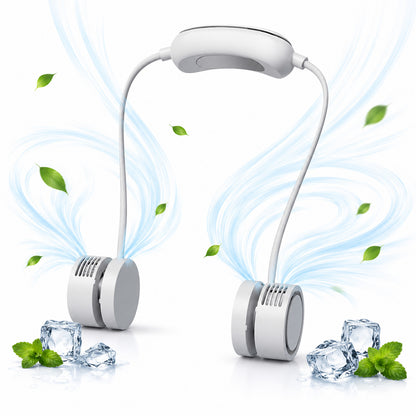 TECPHILE – DQ207Pro Portable Neck Fan with Cooling Mode Hands-Free Bladeless Fan