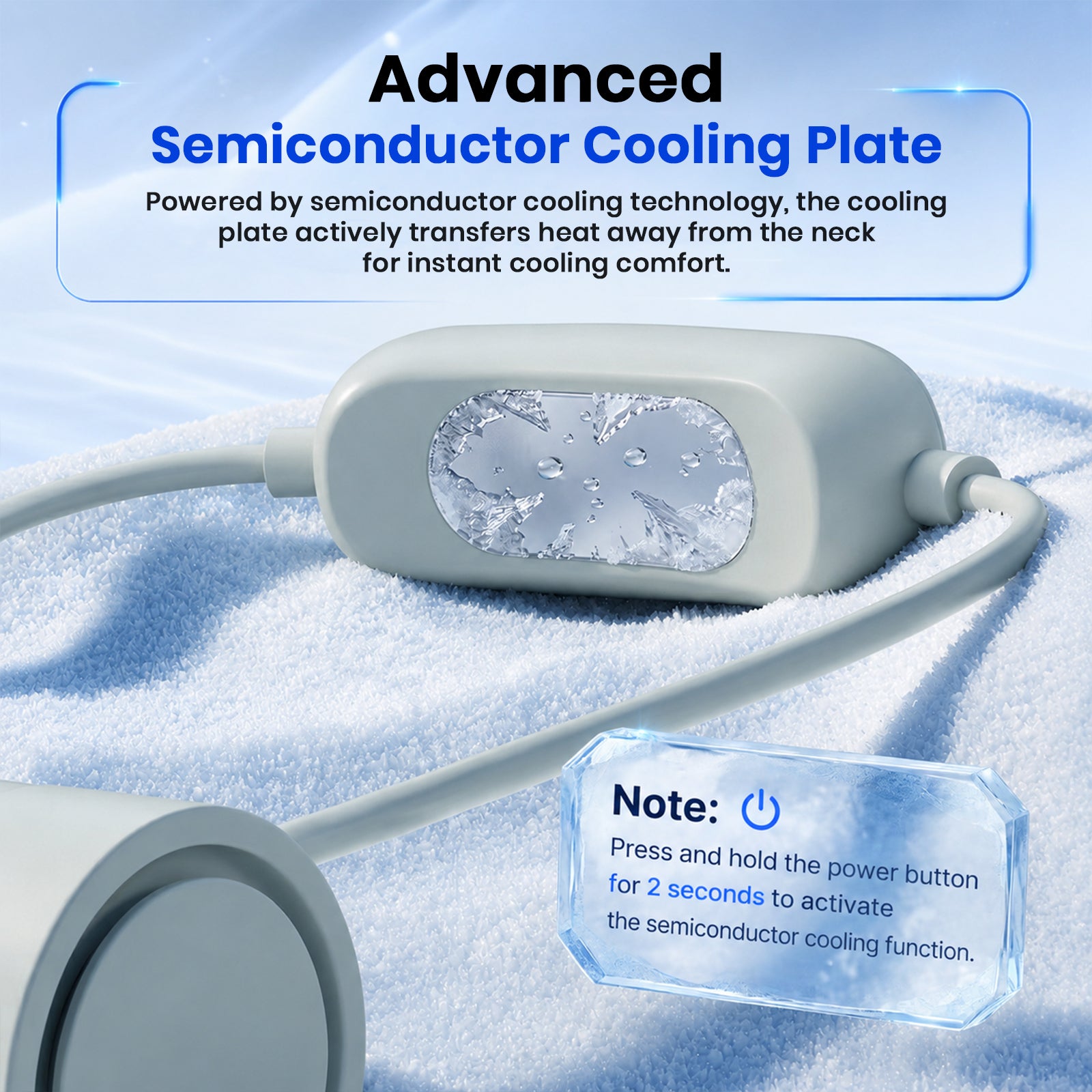 TECPHILE – DQ207Pro Portable Neck Fan with Cooling Mode Hands-Free Bladeless Fan