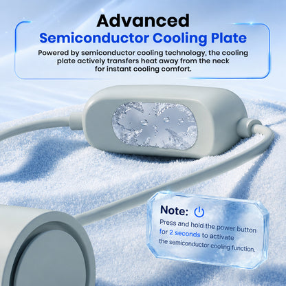 TECPHILE – DQ207Pro Portable Neck Fan with Cooling Mode Hands-Free Bladeless Fan
