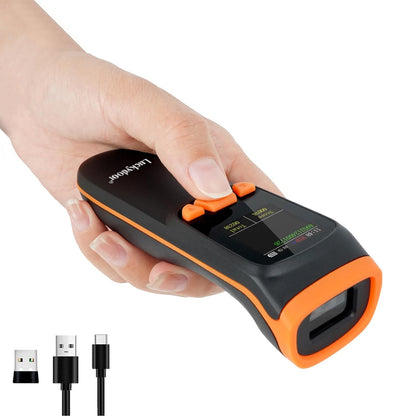 LUCKYDOOR K-82 1D & 2D Portable Wireless Barcode Scanner for iOS PC POS
