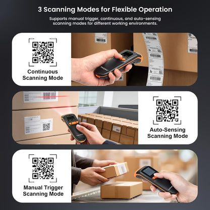 LUCKYDOOR K-82 1D & 2D Portable Wireless Barcode Scanner for iOS PC POS