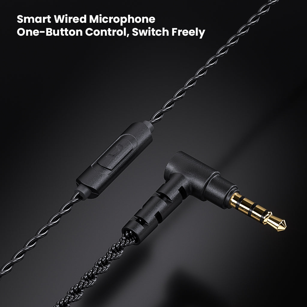 High-resolution audio wired earphone with control