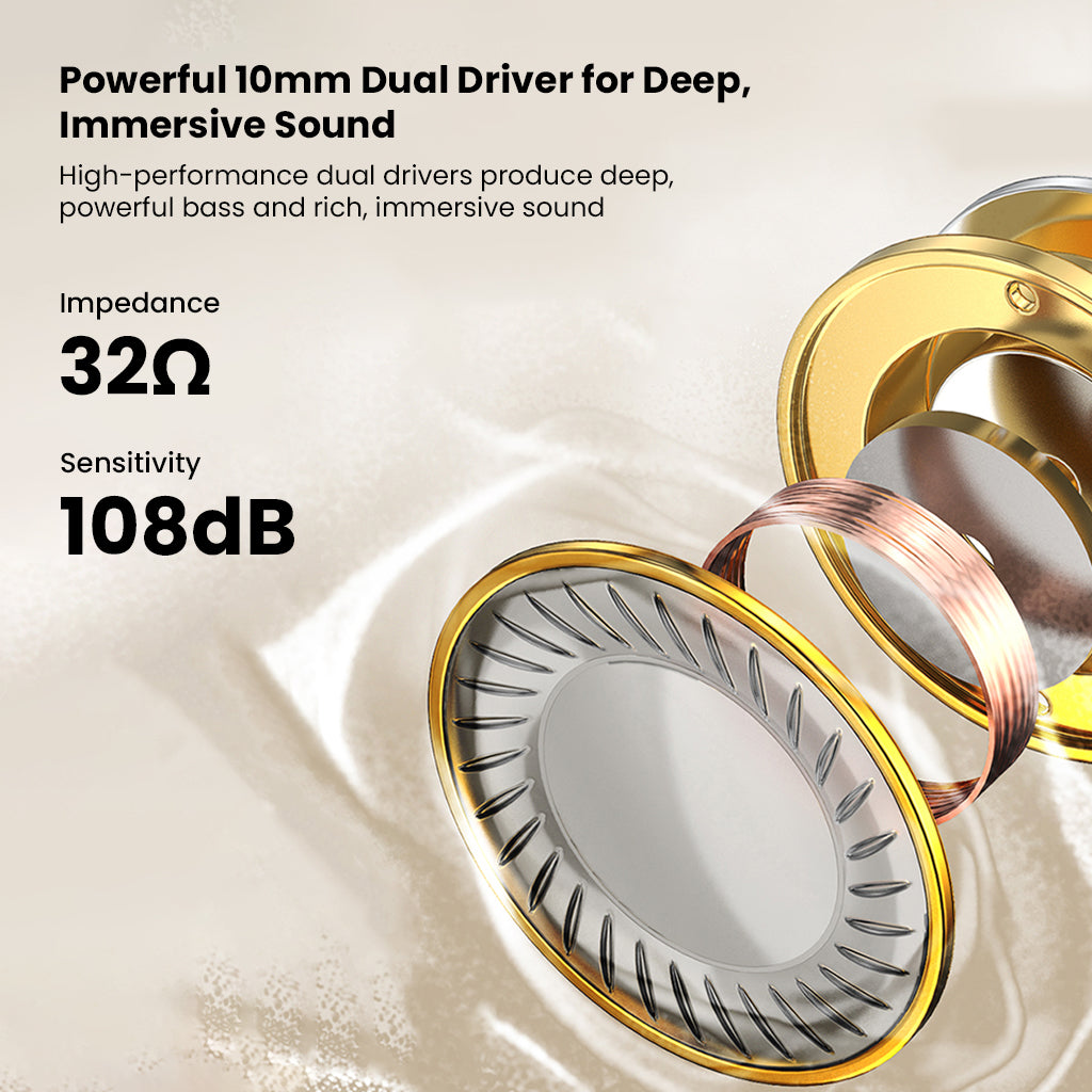 QKZ - Kaiser 10mm Dual Dynamic Driver HiFi In-Ear Monitor