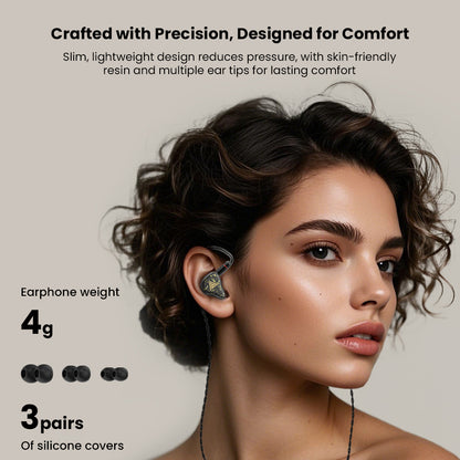 QKZ - Kaiser 10mm Dual Dynamic Driver HiFi In-Ear Monitor Earphones