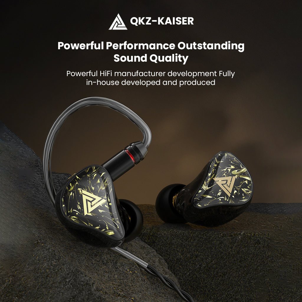 QKZ - Kaiser 10mm Dual Dynamic Driver HiFi In-Ear Monitor
