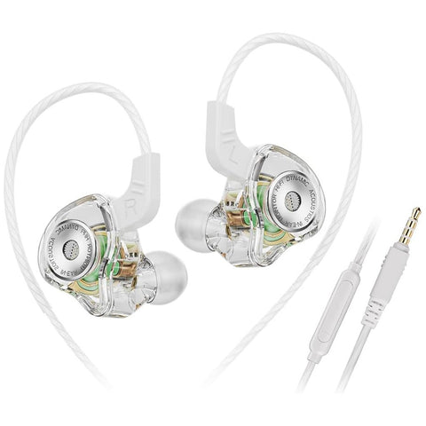 QKZ AK6 Ultra In Ear Monitors White Variant