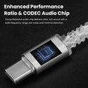 QKZ - TC100 IEM to USB Type-C Audio Cable with Inline HD Microphone - 5
