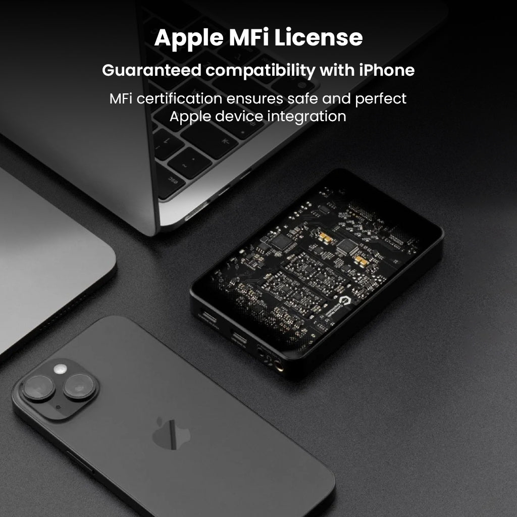 Questyle Sigma Bluetooth DAC with Apple MFi certification for iPhone compatibility