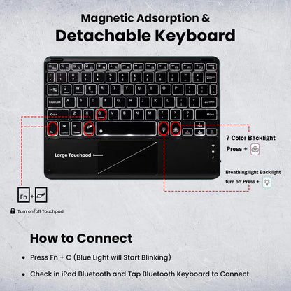 RMSE11 Keyboard Case for Xiaomi Redmi Pad SE 11” 2023 bluetooth keyboard