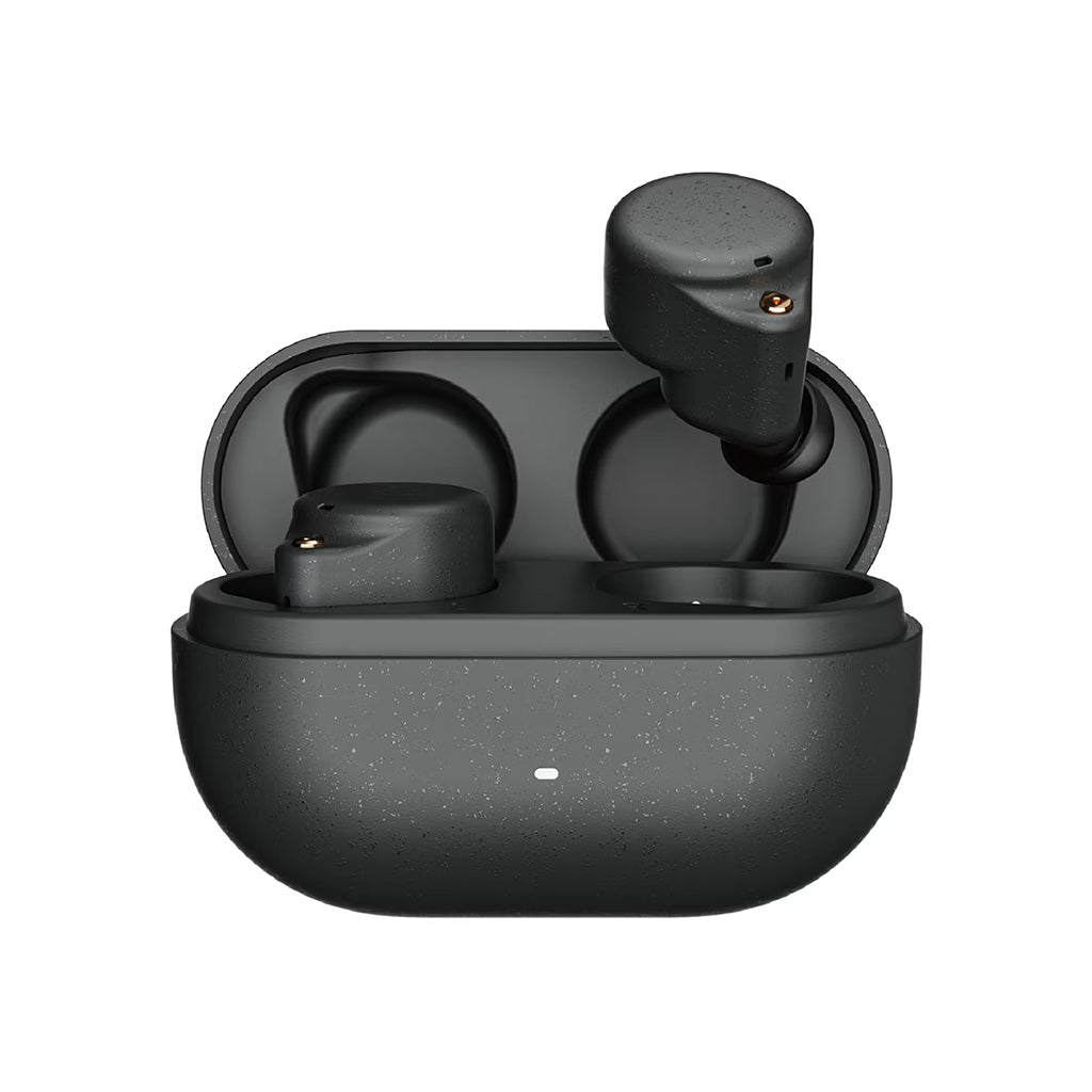Black Ceramics Ultra ANC wireless earbuds in charging case