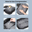 TECPHILE - 8081 Airpack Travel Vacuum Backpack Laptop Bag for Men 22L-45L Expandable - 2