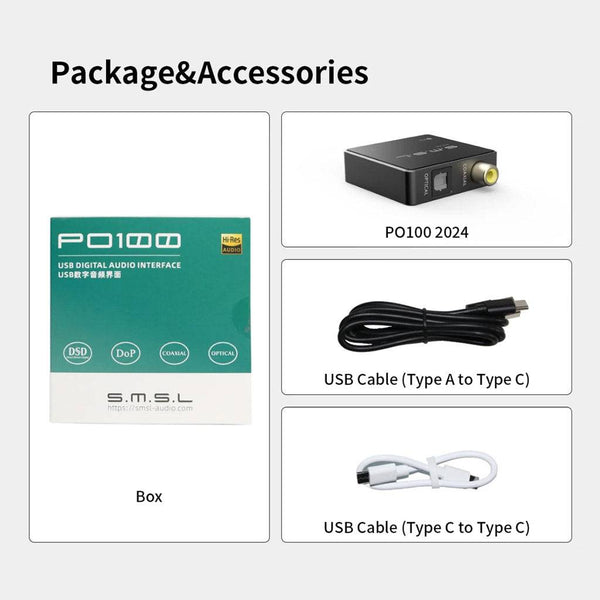 S.M.S.L – PO100 2024 Compact USB Digital Audio Interface - 16