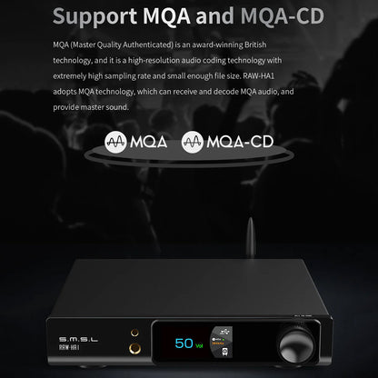 S.M.S.L RAW-HA1 CS43131 Desktop DAC & Power Amplifier