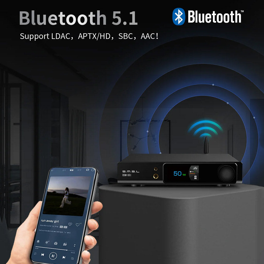 S.M.S.L RAW-HA1 CS43131 Desktop DAC & Power Amplifier