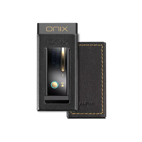 SHANLING ONIX Alpha XI1 Premium Leather Case Black Compatibile with ONIX Alpha XI1.