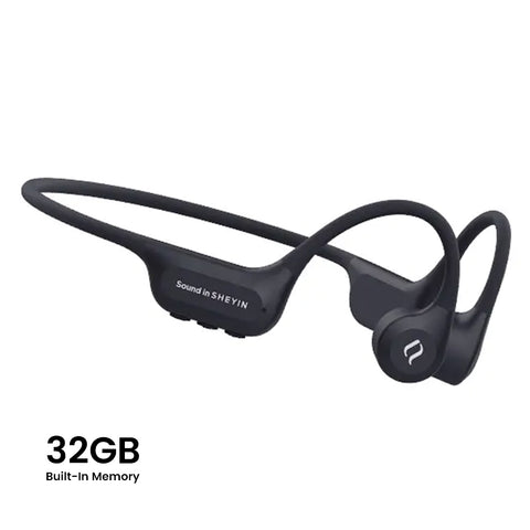 Buy black SHEYIN- X7 Air IPX8 Swimming Bone Conduction Bluetooth Headphones