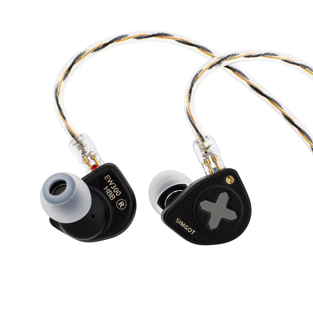 SIMGOT EW300 HBB EDITION Hybrid Driver IEM Black

