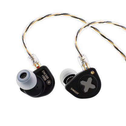 SIMGOT EW300 HBB EDITION Hybrid Driver IEM Black
