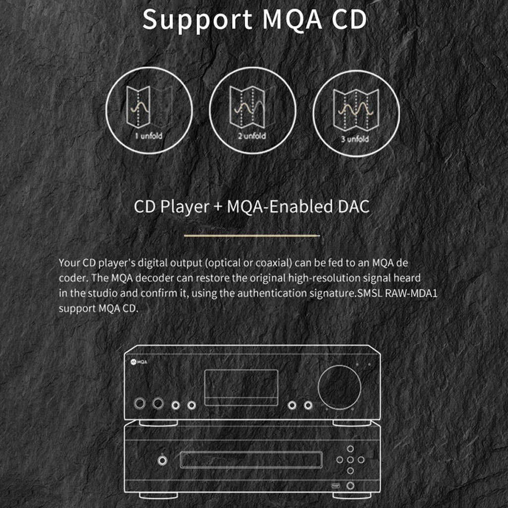 SMSL RAW MDA1 DAC&Amp SUpport MQA CD