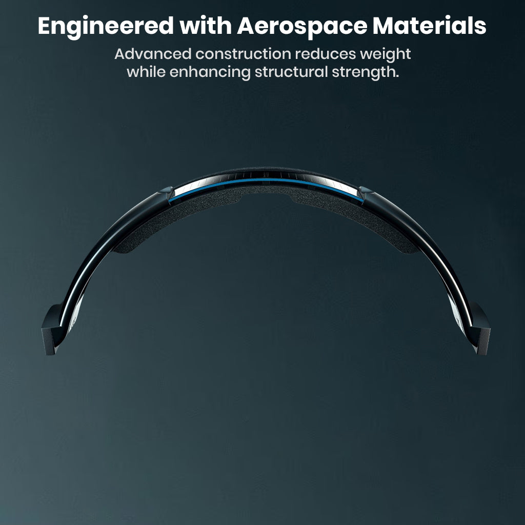 Sennheiser HD 800 S headband engineered with aerospace materials for lightweight durability and structural integrity.
