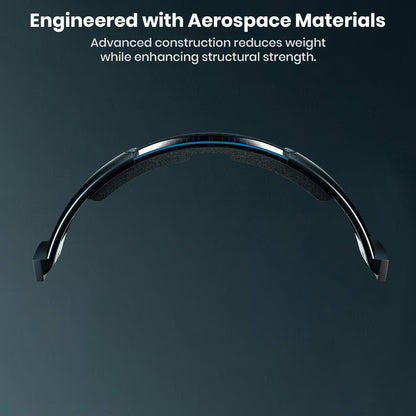 Sennheiser HD 800 S headband engineered with aerospace materials for lightweight durability and structural integrity.