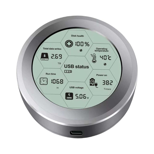 ShuoLe NVMe 256GB SSD Enclosure Digital SSD Heath Tracker