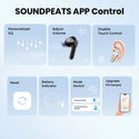 SoundPEATS Clear True Wireless Earbuds Dual ENC Mic, Gaming Mode, App Control - 7