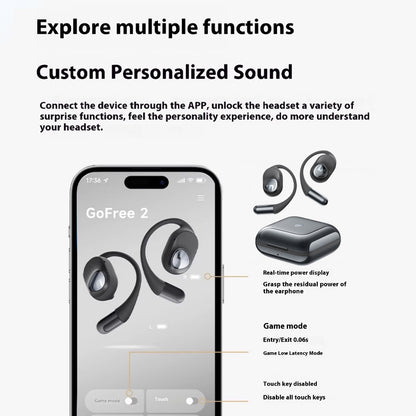 SoundPEATS - Gofree 2+ Wireless Open Ear Earbuds True Wireless
