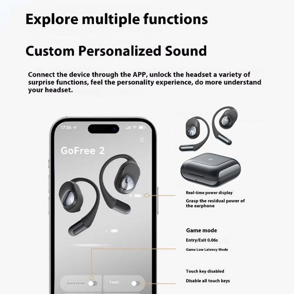 SoundPEATS – Gofree 2+ Wireless Open Ear Earbuds True Wireless - 12