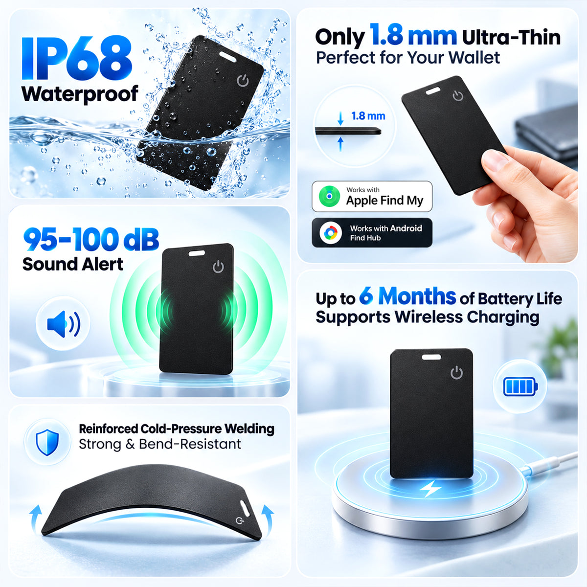 StarTag Card Finder Air Tag for iOS and Android Bluetooth Tracker