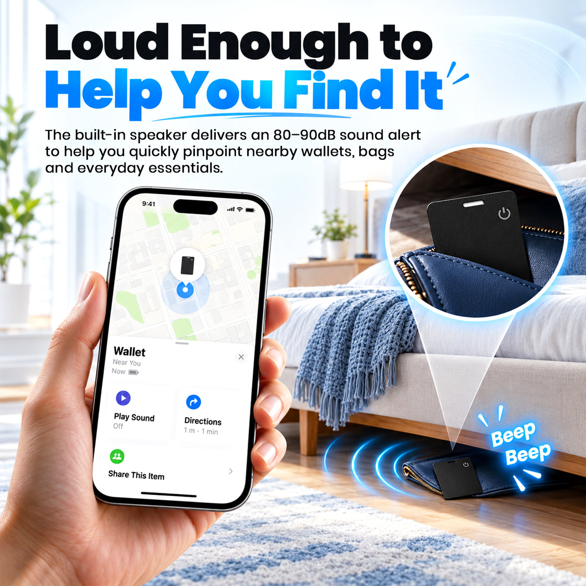 StarTag Card Finder Air Tag for iOS and Android Bluetooth Tracker
