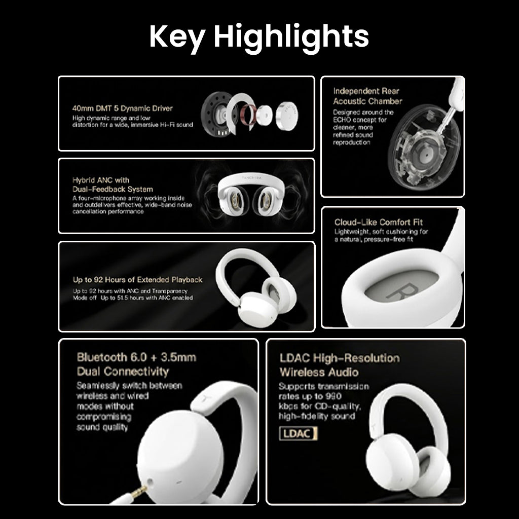 TANCHJIM - RITA Premium ANC Over-Ear Headphones