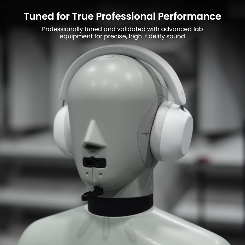 Headphones tuned for professional high-fidelity sound performance
