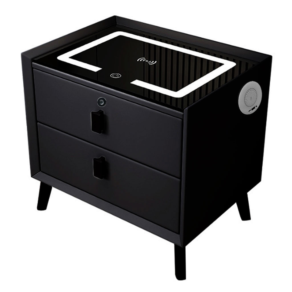 Monolithic Rectangular Smart Side Table Smart Bedside Table | Concept Kart