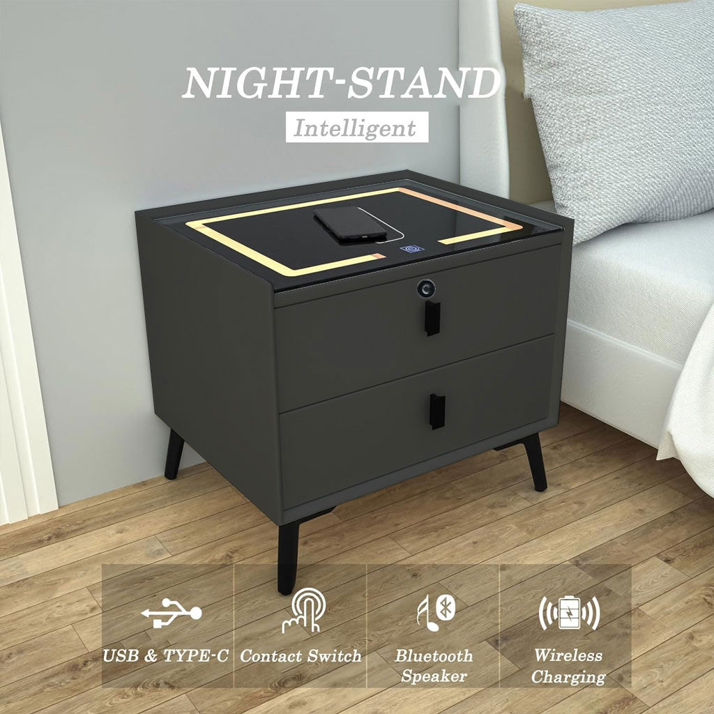 TECPHILE Smart Bedside Table Night stand