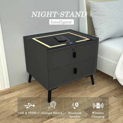 TECPHILE Smart Bedside Table Night stand