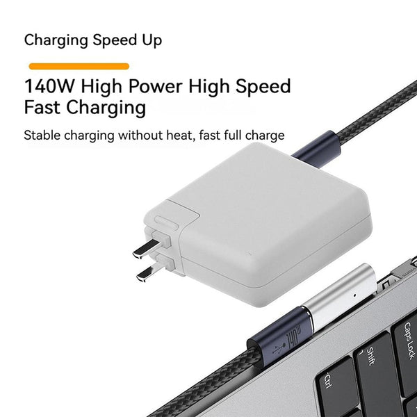 TECPHILE - 100W Female Type-C to Laptop Adapter for MacBook - 23