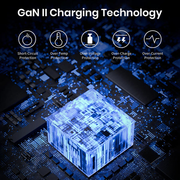 TECPHILE – 100W PD GaN Charger with Fast Charging Cable - 9