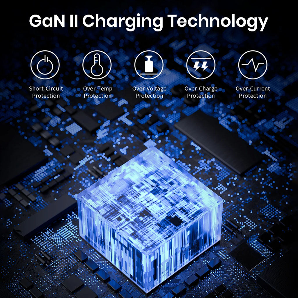 TECPHILE 100W PD GaN Charger with Gan II Technology