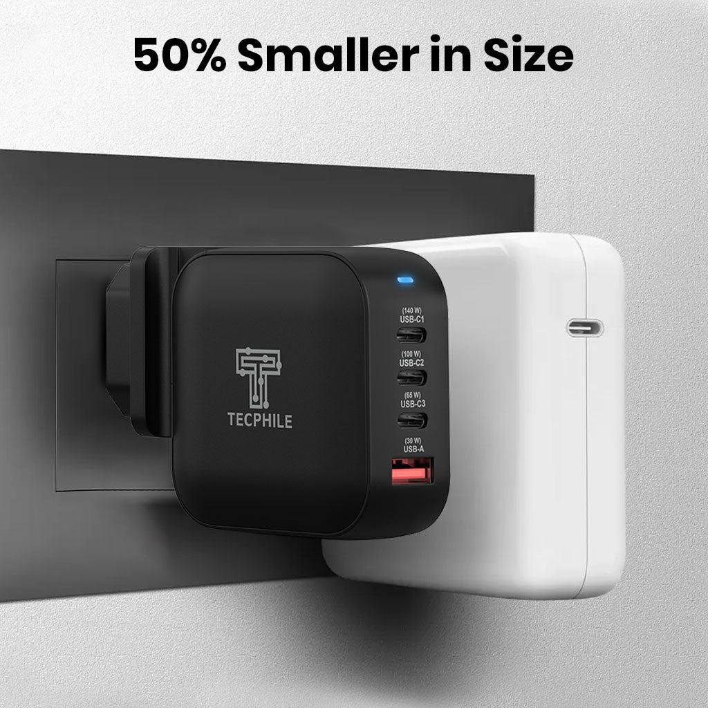 tecphile 165W gan charger compact size