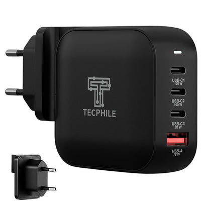 TECPHILE 165W PD GaN Charger with Fast Charging Cable