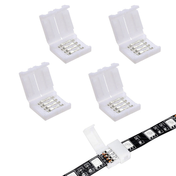 TECPHILE – 4 Pin RGB Strip Light 10mm Solderless Connector - 1