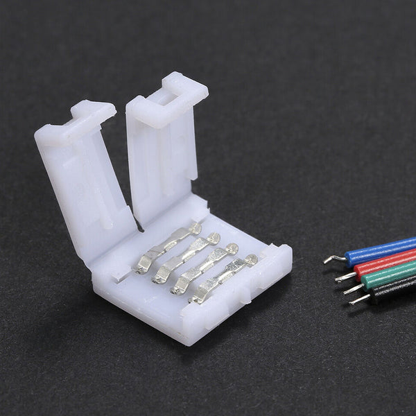 TECPHILE – 4 Pin RGB Strip Light 10mm Solderless Connector - 6