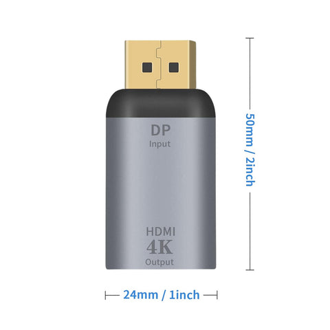 TECPHILE - 4K@30hz Mini DisplayPort/DP to HDMI Adapter - 0