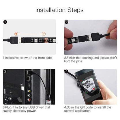 TECPHILE-5W-USB-Bluetooth-RGBW-LED-Strip-Controller-_1