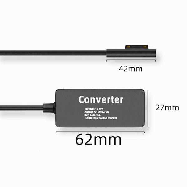TECPHILE – 65W Surface Pro Charging Converter Cable - 3