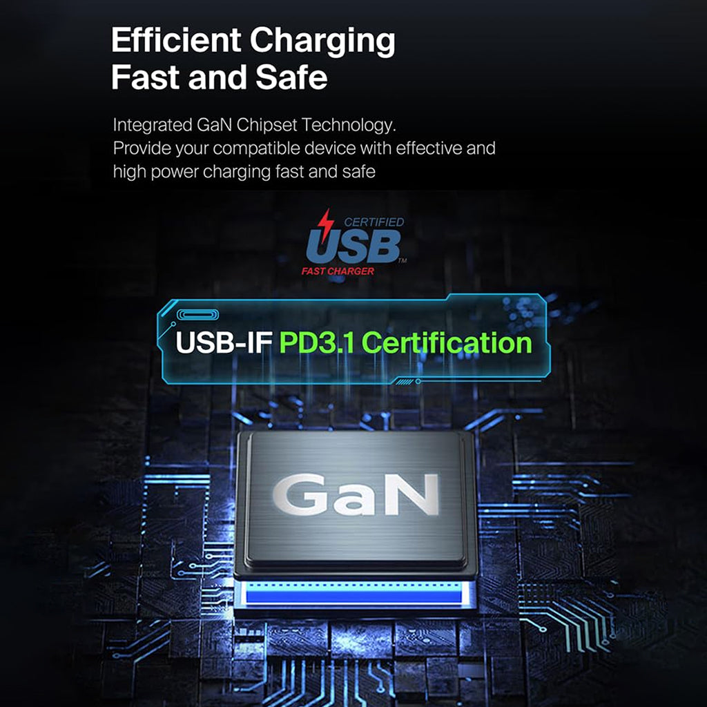  TECPHILE-A2204-multi-port-140W-GaN-Charger-_2