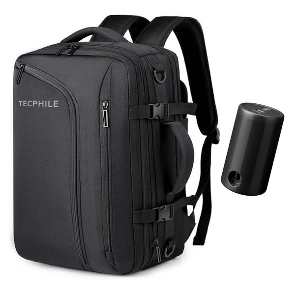 TECPHILE – Airbag Vacuum Backpack 36-55L Expendable Laptop Bag - 1