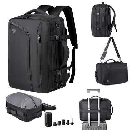 TECPHILE – Airbag Vacuum Backpack 36-55L Expandable Laptop Bag